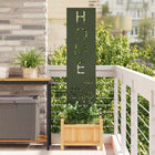 Garden Privacy Screen Olive Green 32 x 140 cm Cold Rolled Steel
