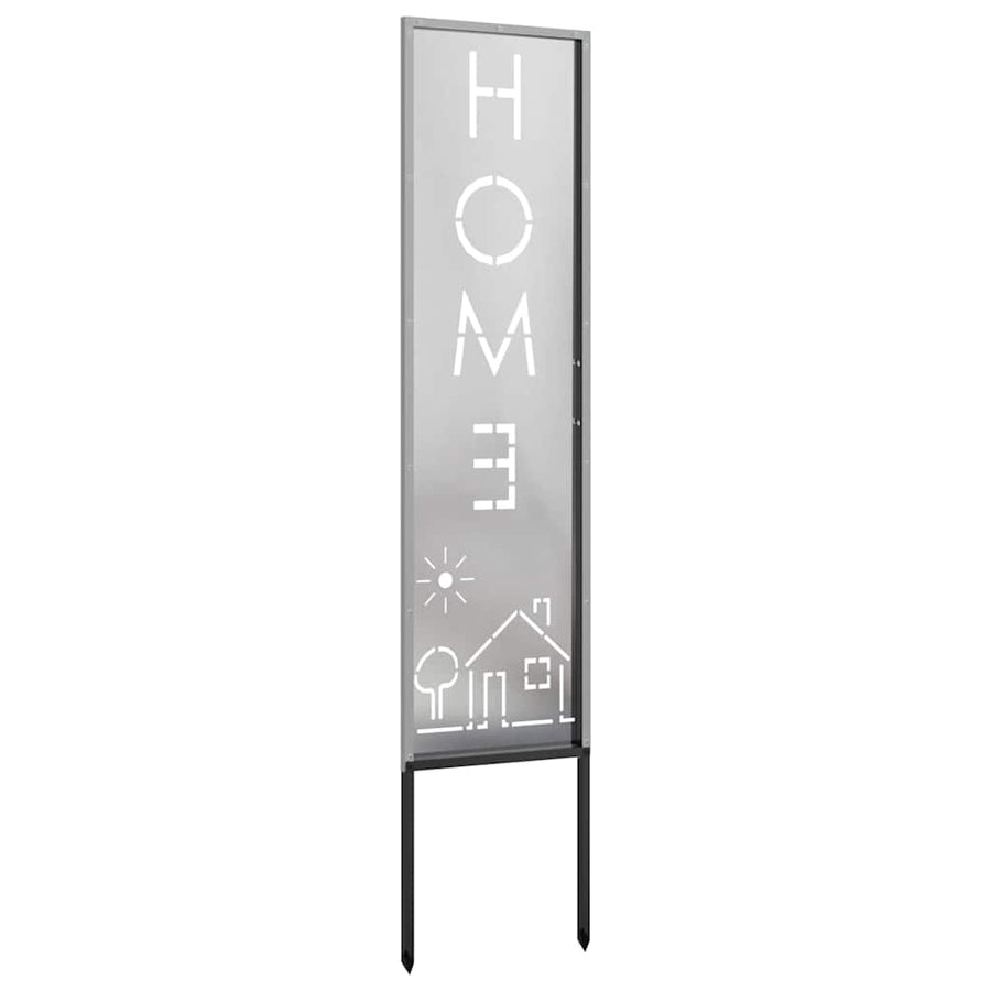 Tuin Privacy Screen Fretwerk Zilver 32 x 140 cm Roestvrij staal