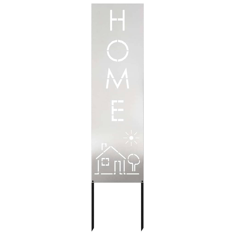 Tuin Privacy Screen Fretwerk Zilver 32 x 140 cm Roestvrij staal