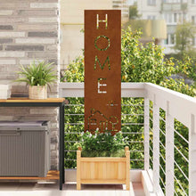 Tuin Privacy Screen Fretwerk Roestig 32 x 140 cm Cortenstaal