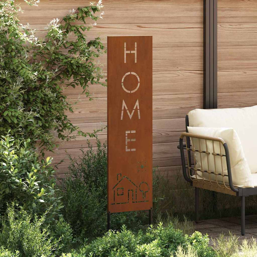 Tuin Privacy Screen Fretwerk Roestig 32 x 140 cm Cortenstaal