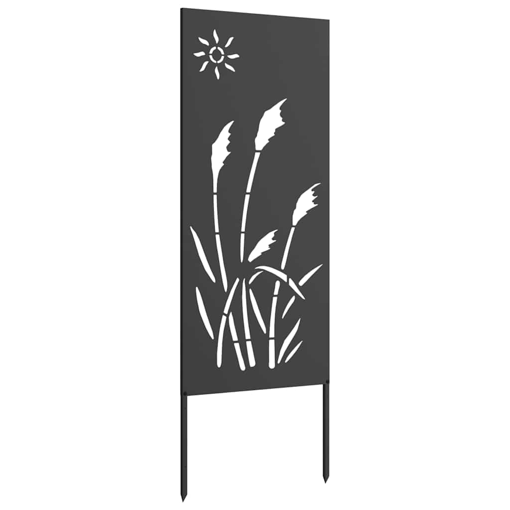 Tuin Privacy Screen Zwart 50 x 140 cm Koudgewalst staal