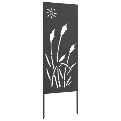 Tuin Privacy Screen Zwart 50 x 140 cm Koudgewalst staal