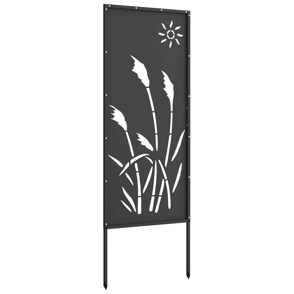 Tuin Privacy Screen Zwart 50 x 140 cm Koudgewalst staal