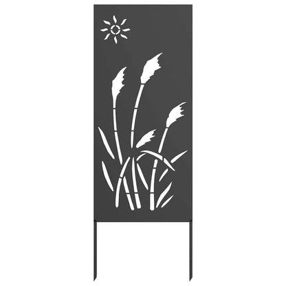 Tuin Privacy Screen Zwart 50 x 140 cm Koudgewalst staal