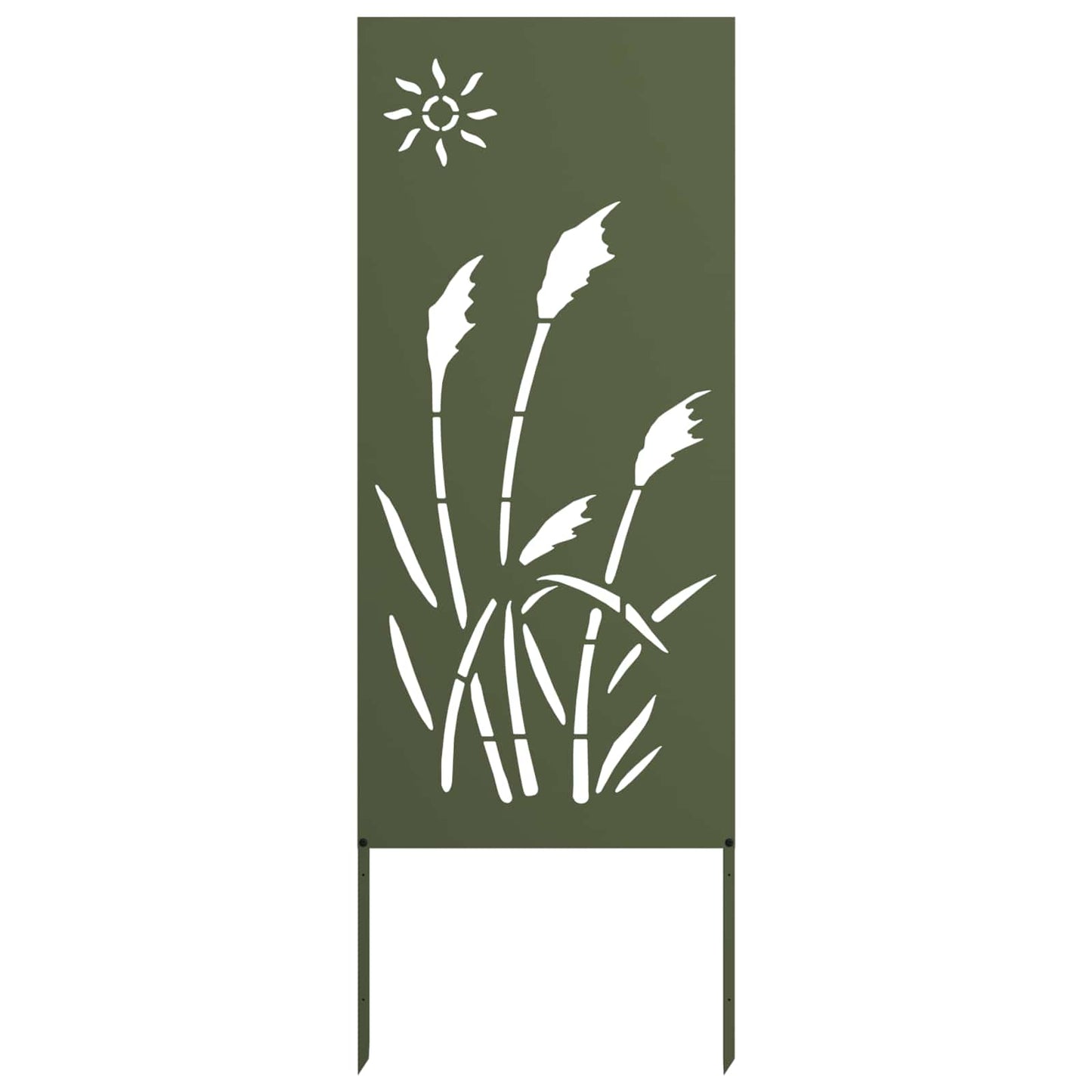 Tuin Privacy Screen Olijfgroen 50 x 140 cm Koudgewalst staal