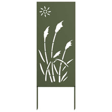 Tuin Privacy Screen Olijfgroen 50 x 140 cm Koudgewalst staal