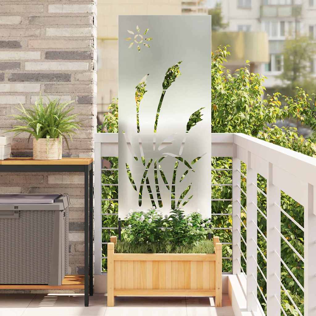 Tuin Privacy Screen Zilver 50 x 140 cm Gegalvaniseerd staal