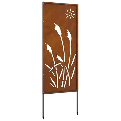 Tuin Privacy Screen Fretwerk Roestig 50 x 140 cm Cortenstaal