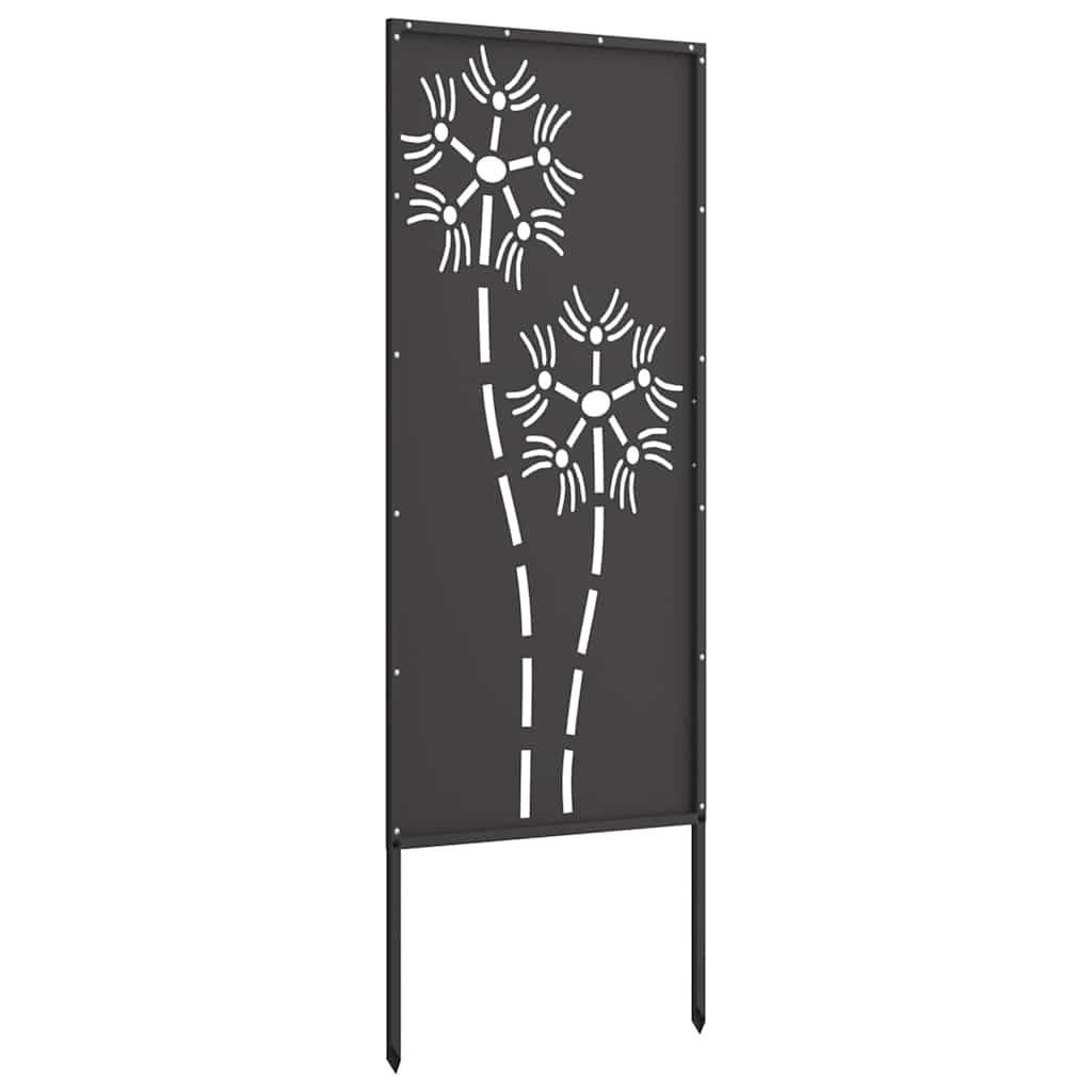 Tuin decoratief paneel Zwart 50 x 140 cm Koudgewalst staal