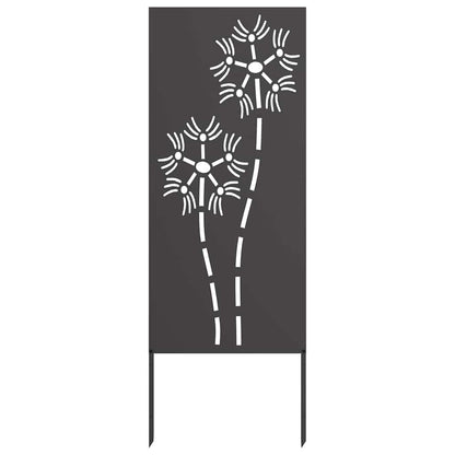 Tuin decoratief paneel Zwart 50 x 140 cm Koudgewalst staal