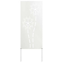 Tuin Privacy Screen Fretwerk Wit 50 x 140 cm Koudgewalst staal