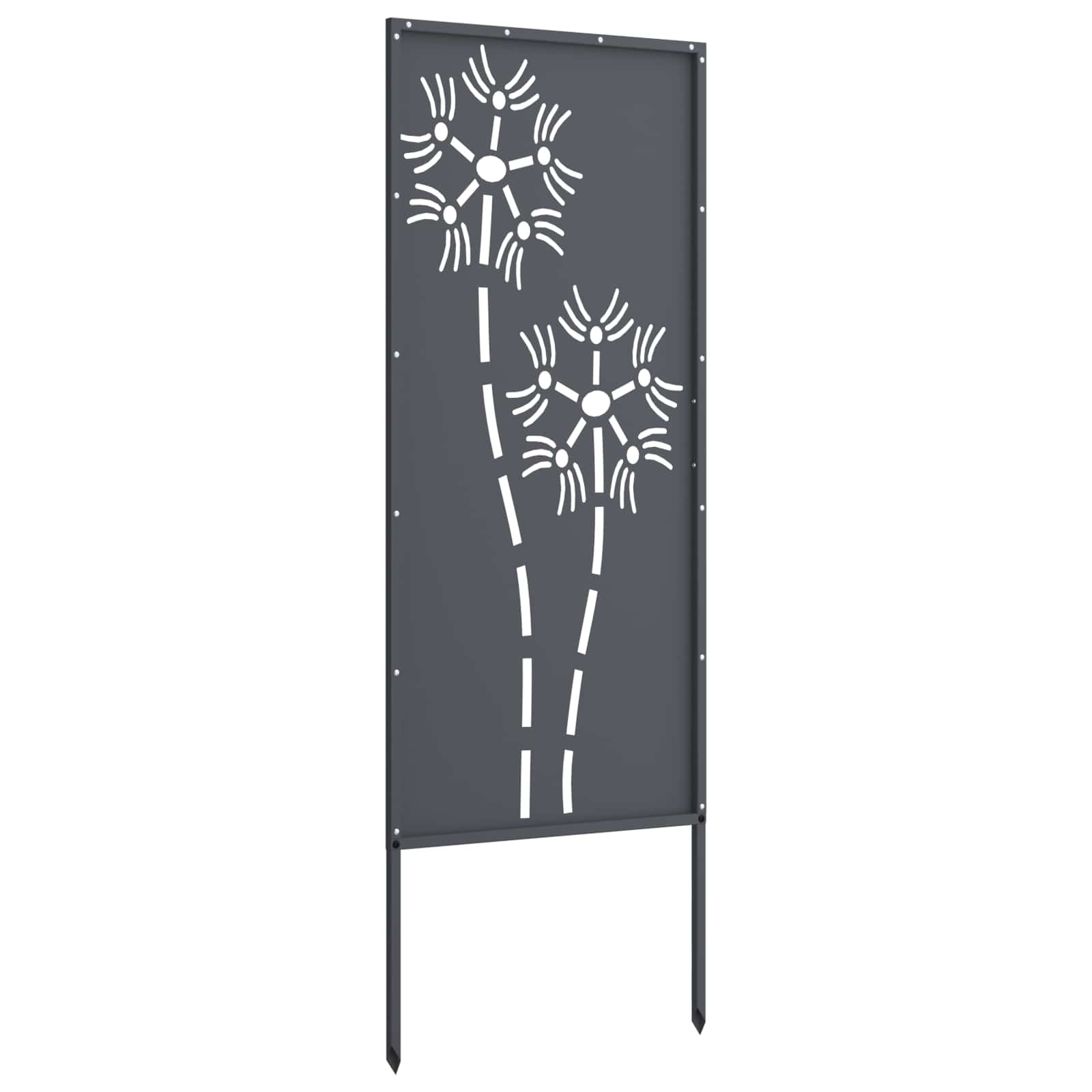 Tuin Privacy Screen Antraciet 50 x 140 cm Koudgewalst staal