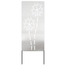 Tuin Privacy Screen Fretwerk Zilver 50 x 140 cm Roestvrij staal