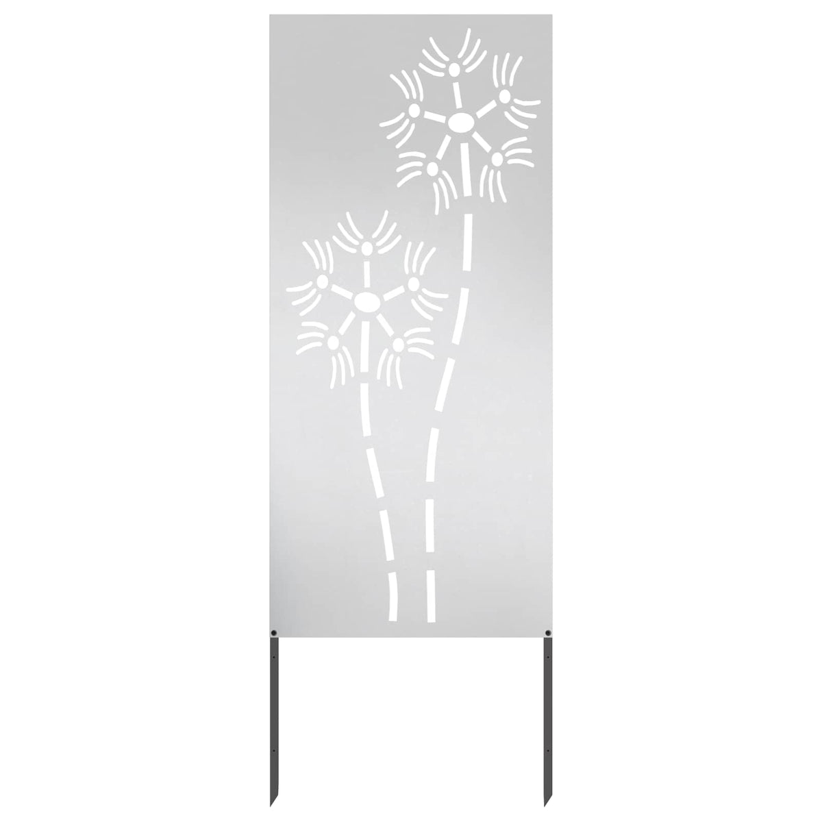 Tuin Privacy Screen Fretwerk Zilver 50 x 140 cm Roestvrij staal