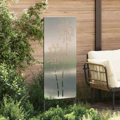 Tuin decoratief paneel Zilver 50 x 140 cm Gegalvaniseerd staal