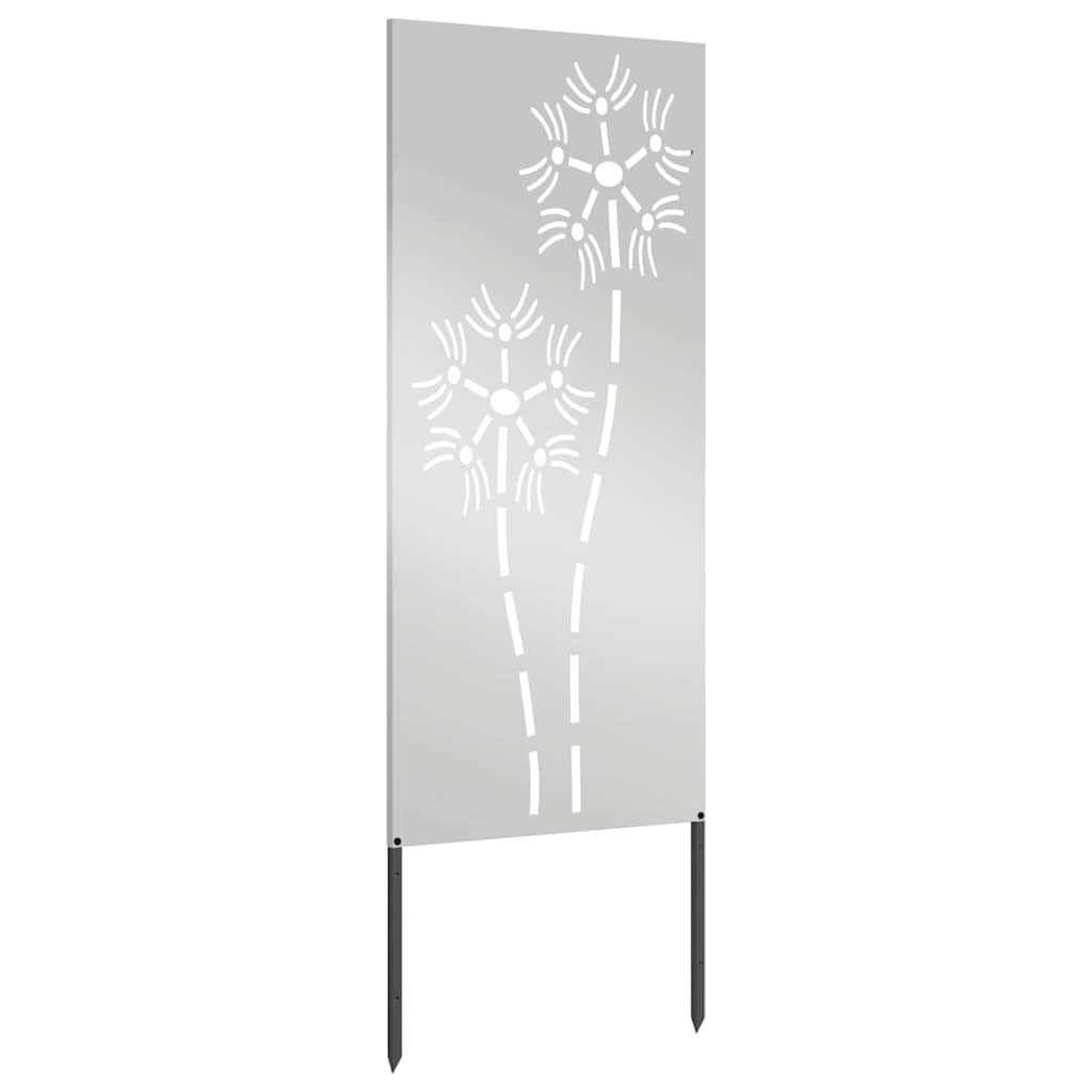 Tuin decoratief paneel Zilver 50 x 140 cm Gegalvaniseerd staal