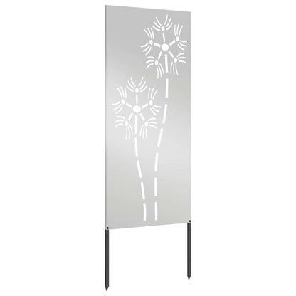 Tuin decoratief paneel Zilver 50 x 140 cm Gegalvaniseerd staal