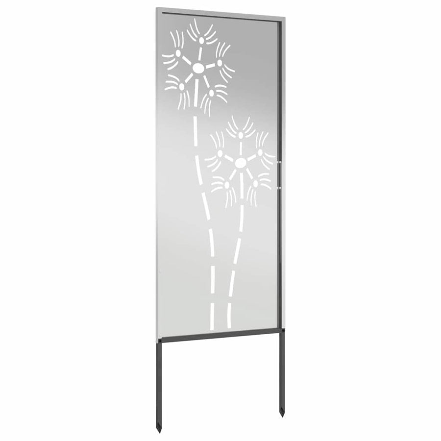 Tuin decoratief paneel Zilver 50 x 140 cm Gegalvaniseerd staal