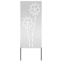 Tuin decoratief paneel Zilver 50 x 140 cm Gegalvaniseerd staal