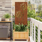 Wandpaneel tuin 50x140 cm cortenstaal roestig