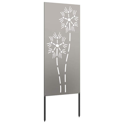 Tuin decoratief paneel Roestig 50 x 140 cm Verweerd staal