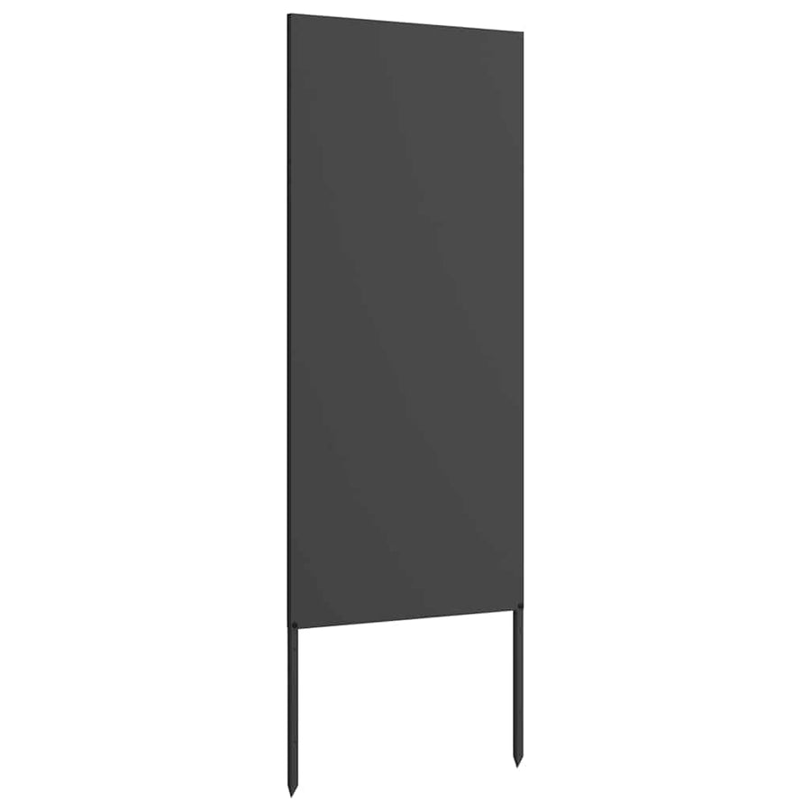Tuin Privacy Screen Zwart 50 x 140 cm Koudgewalst staal