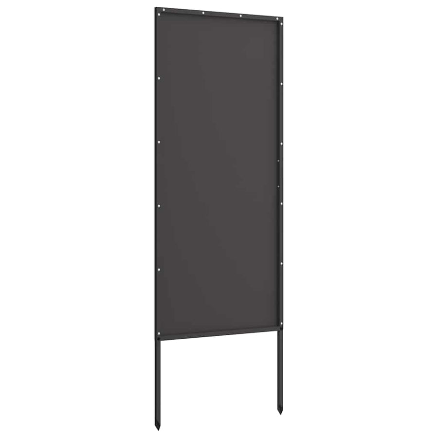 Tuin Privacy Screen Zwart 50 x 140 cm Koudgewalst staal