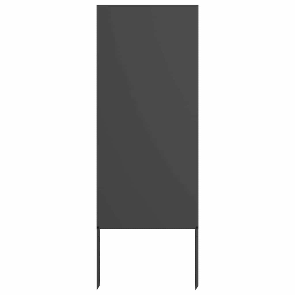 Tuin Privacy Screen Zwart 50 x 140 cm Koudgewalst staal