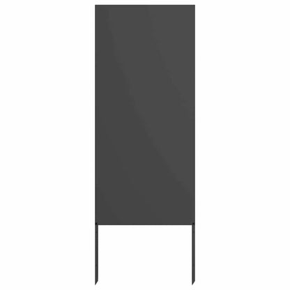 Tuin Privacy Screen Zwart 50 x 140 cm Koudgewalst staal