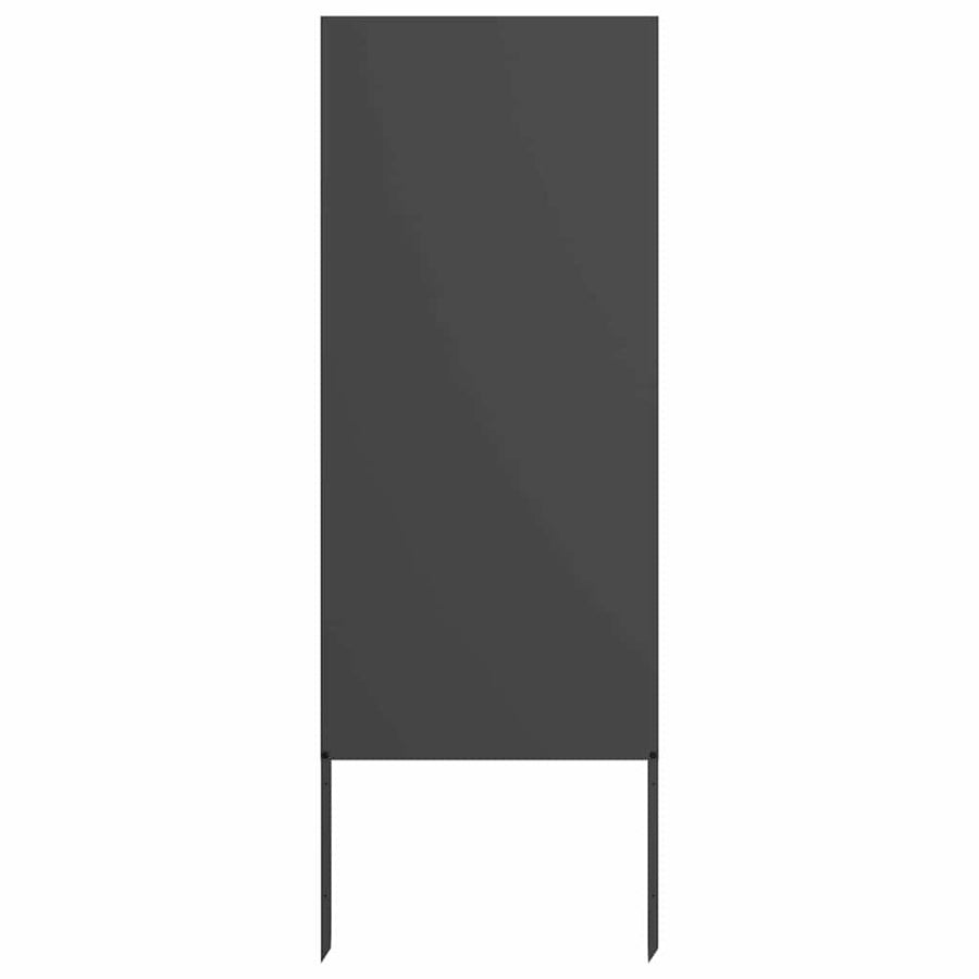 Tuin Privacy Screen Zwart 50 x 140 cm Koudgewalst staal
