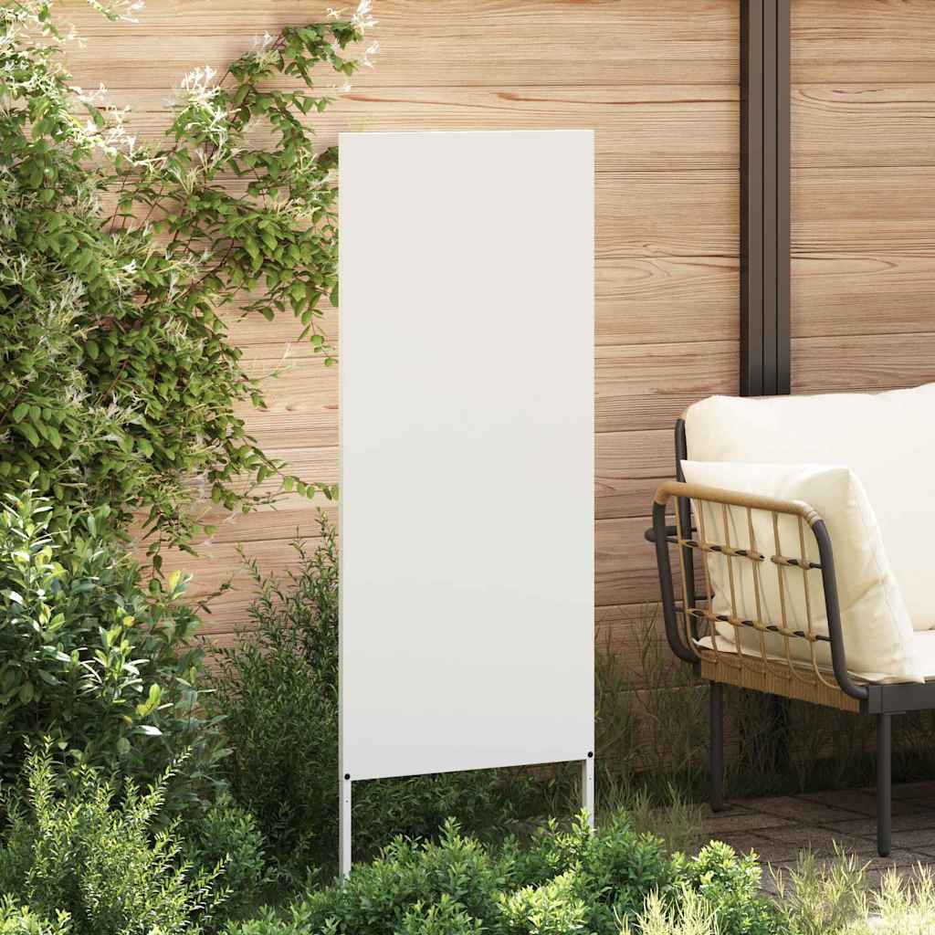 Tuin decoratief paneel Wit 50 x 140 cm Koudgewalst staal