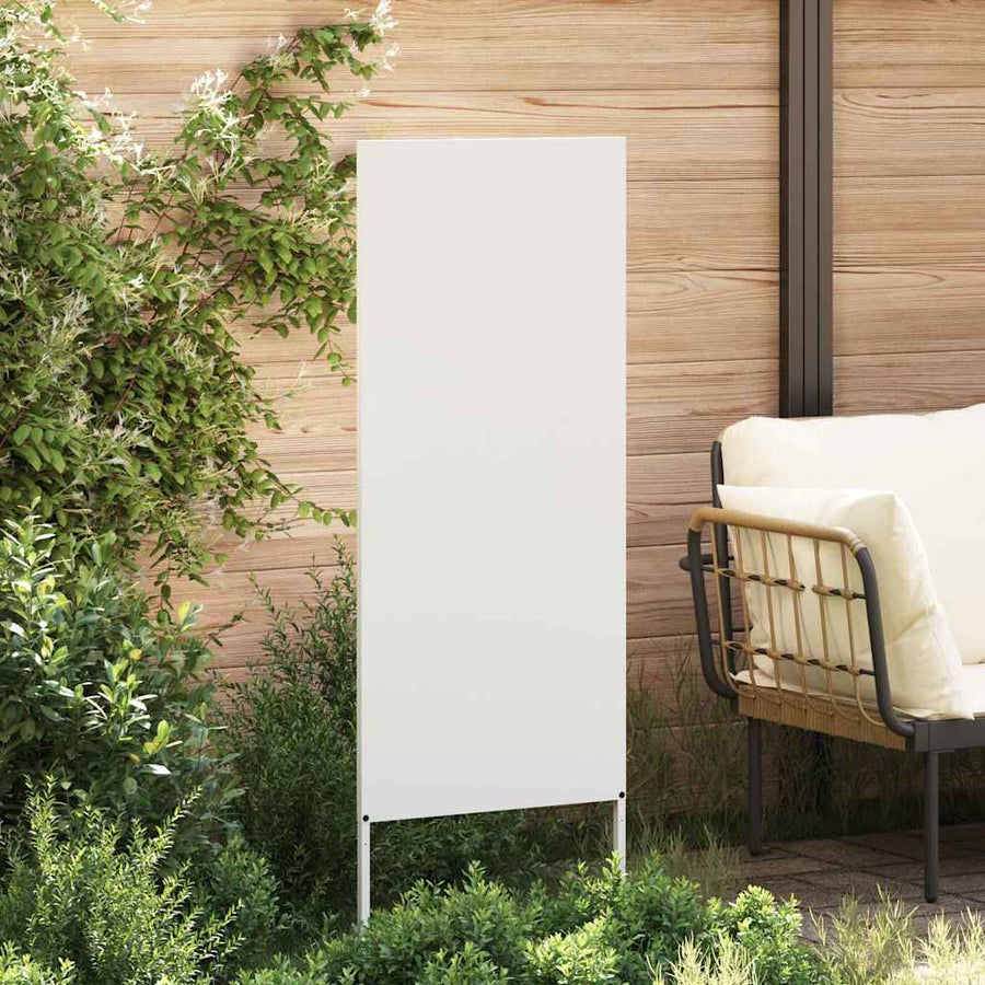 Tuin decoratief paneel Wit 50 x 140 cm Koudgewalst staal
