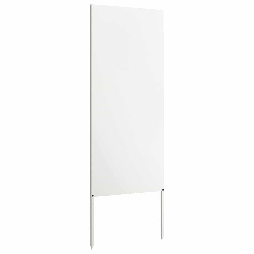 Tuin decoratief paneel Wit 50 x 140 cm Koudgewalst staal