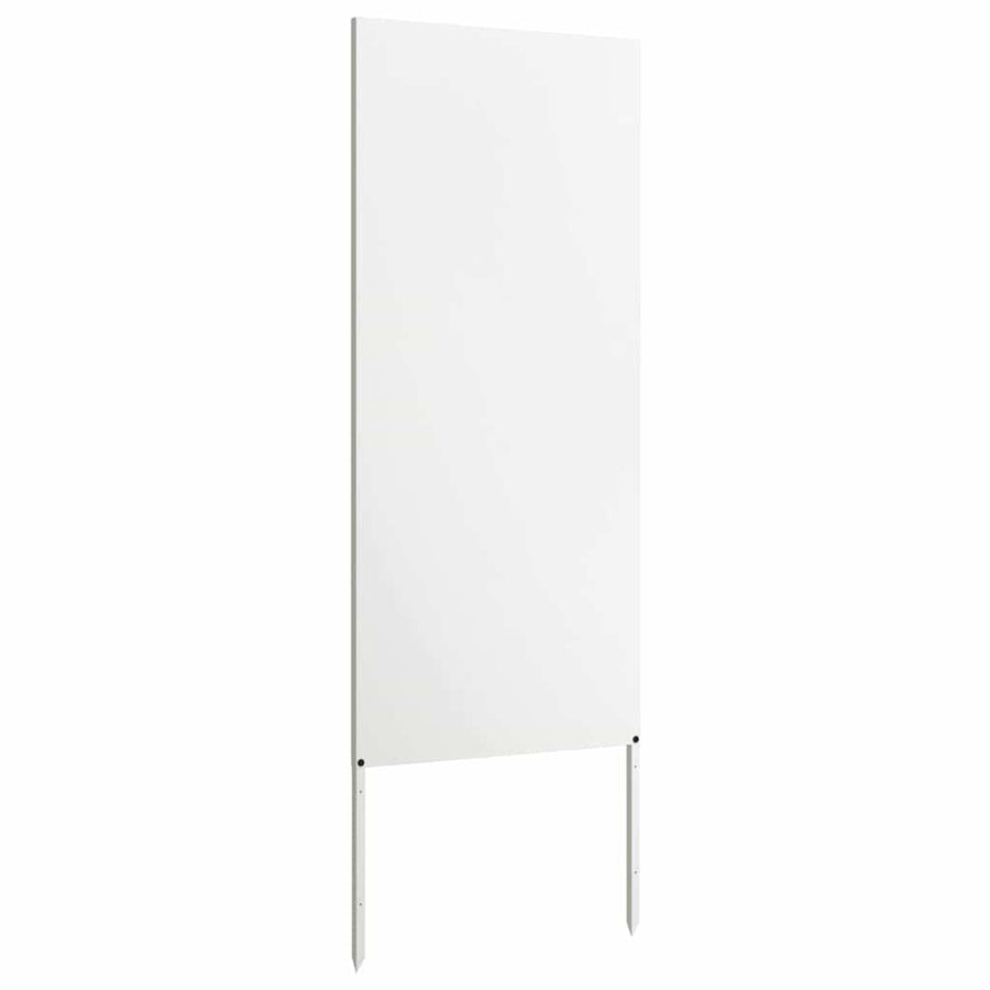 Tuin decoratief paneel Wit 50 x 140 cm Koudgewalst staal