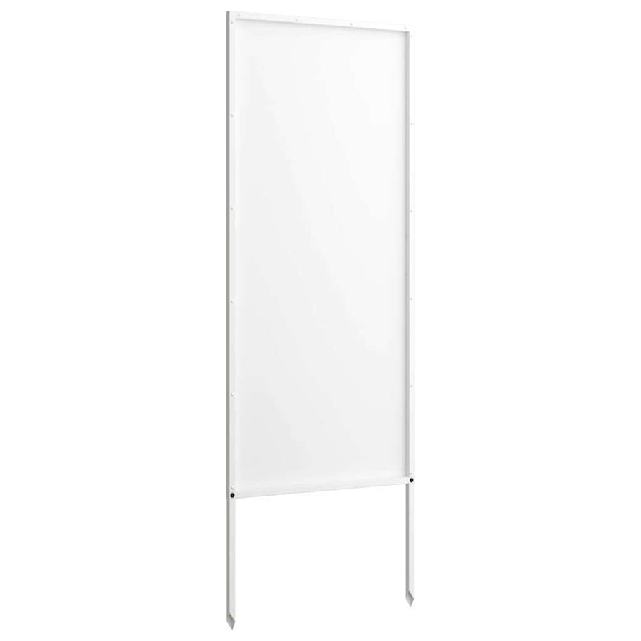Tuin decoratief paneel Wit 50 x 140 cm Koudgewalst staal