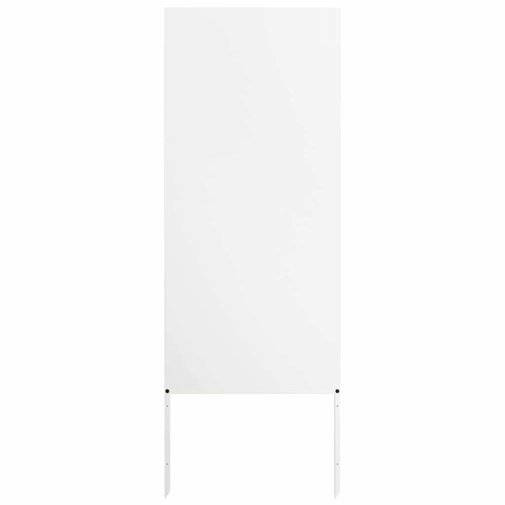 Tuin decoratief paneel Wit 50 x 140 cm Koudgewalst staal