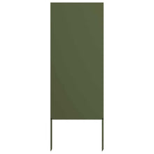 Tuin Privacy Screen Olijfgroen 50 x 140 cm Koudgewalst staal