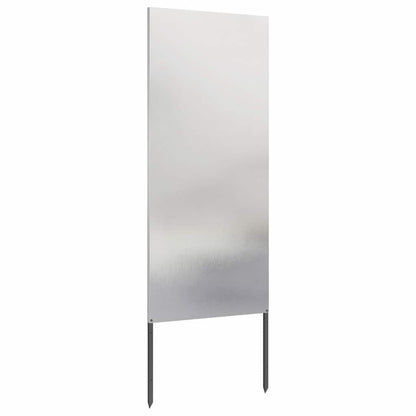 Tuin Privacy Screen Fretwerk Zilver 50 x 140 cm Roestvrij staal