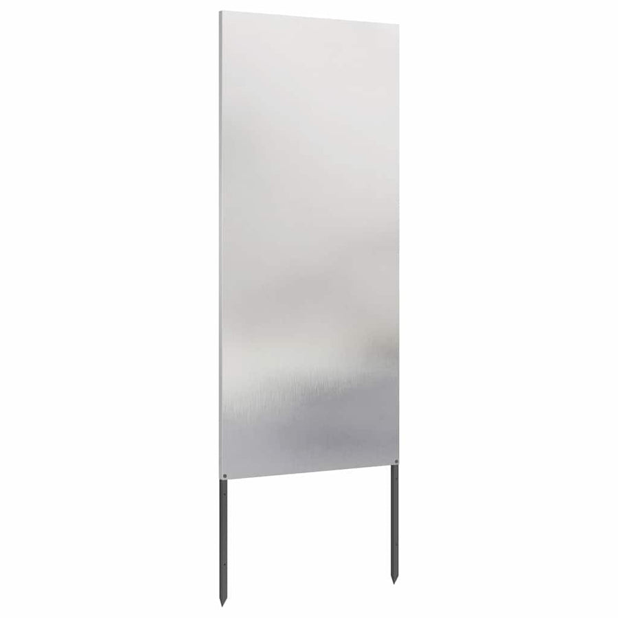 Tuin Privacy Screen Fretwerk Zilver 50 x 140 cm Roestvrij staal