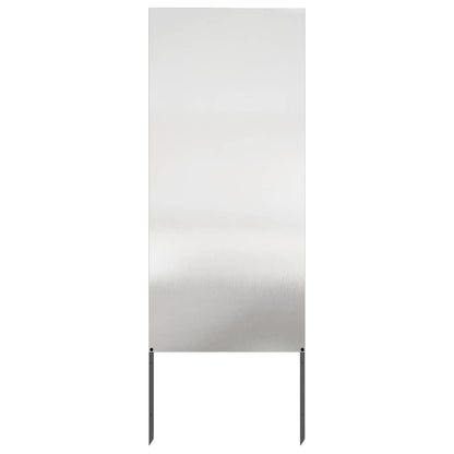 Tuin Privacy Screen Fretwerk Zilver 50 x 140 cm Roestvrij staal
