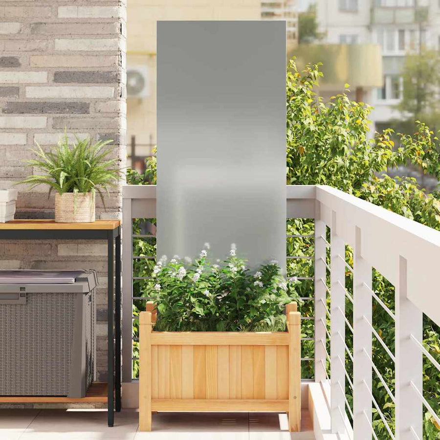 Tuin Privacy Screen Zilver 50 x 140 cm Gegalvaniseerd staal