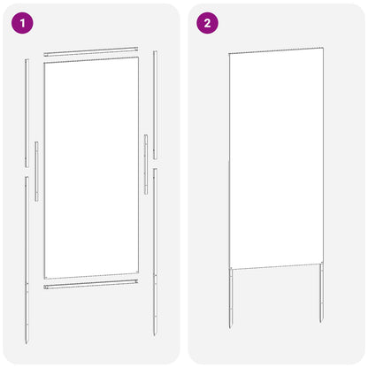 Tuin Privacy Screen Fretwerk Roestig 50 x 140 cm weervast staal