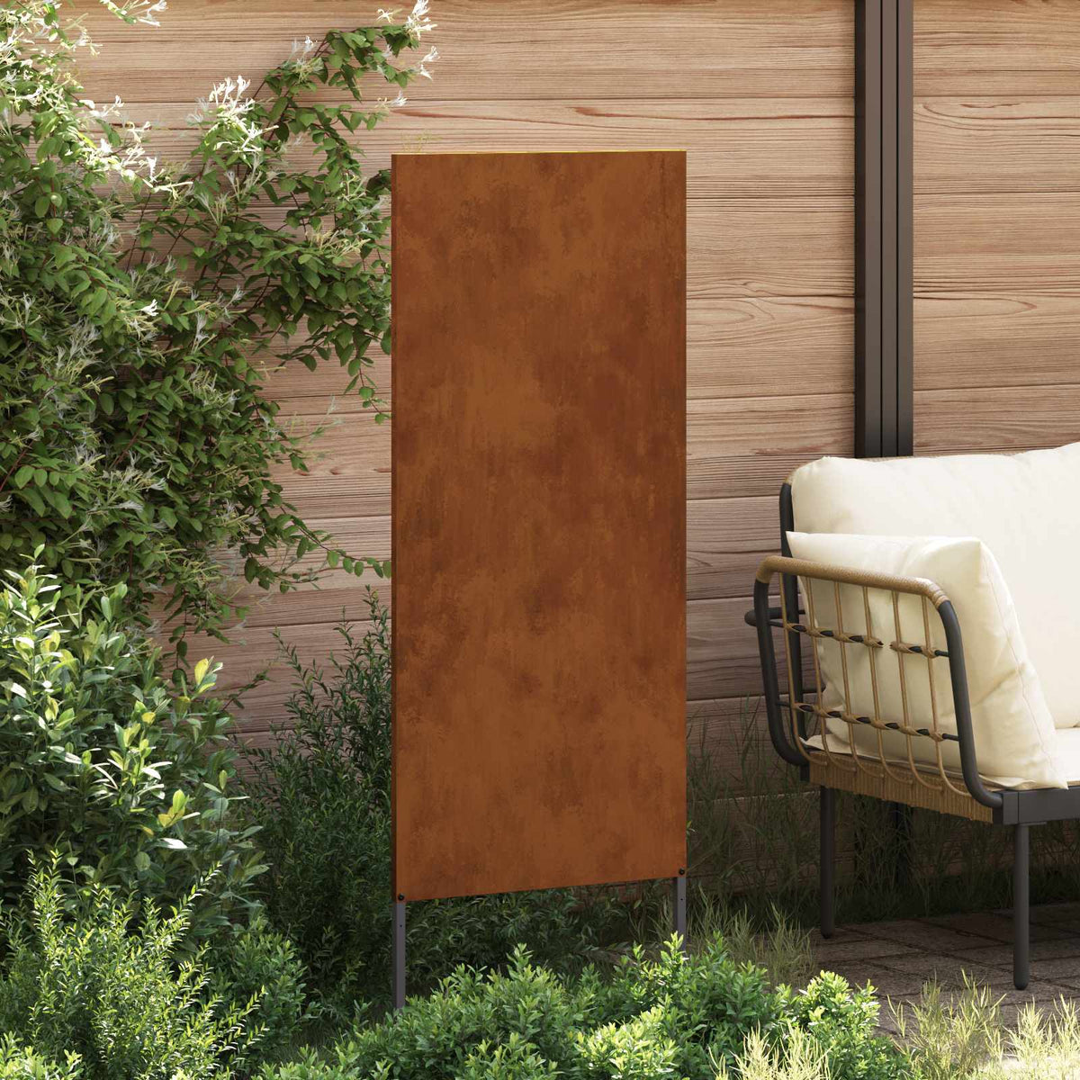 Tuin Privacy Screen Fretwerk Roestig 50 x 140 cm weervast staal
