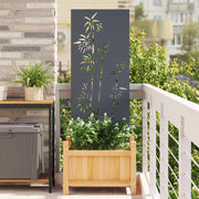 Tuinscherm 50x140 cm antraciet koudgewalst staal