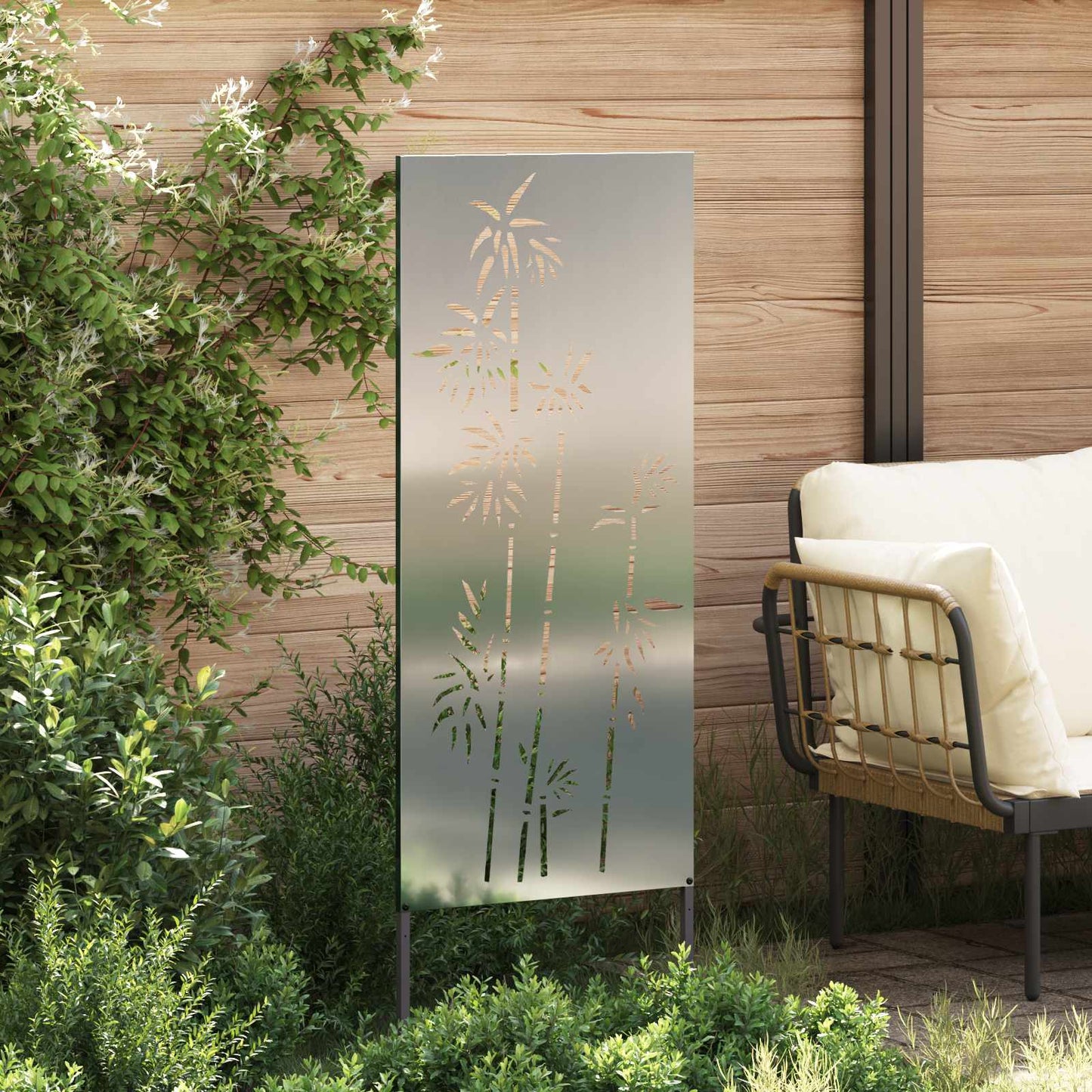 Tuin Privacy Screen Zilver 50 x 140 cm Gegalvaniseerd staal