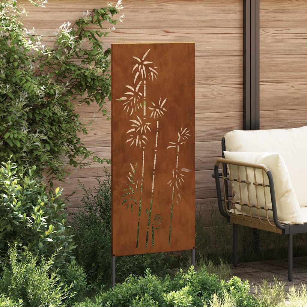Tuin decoratief paneel Roestig 50 x 140 cm Verweerd staal
