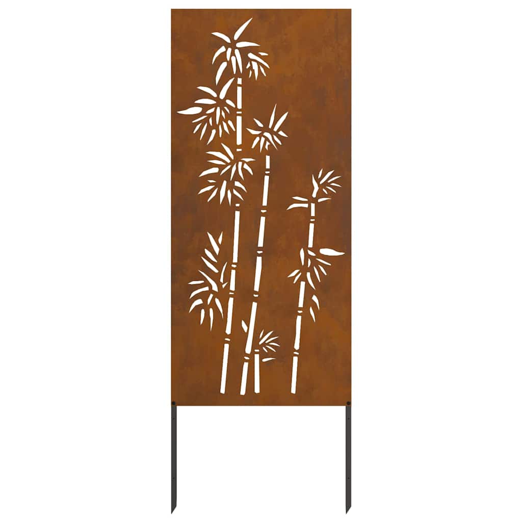 Tuin decoratief paneel Roestig 50 x 140 cm Verweerd staal