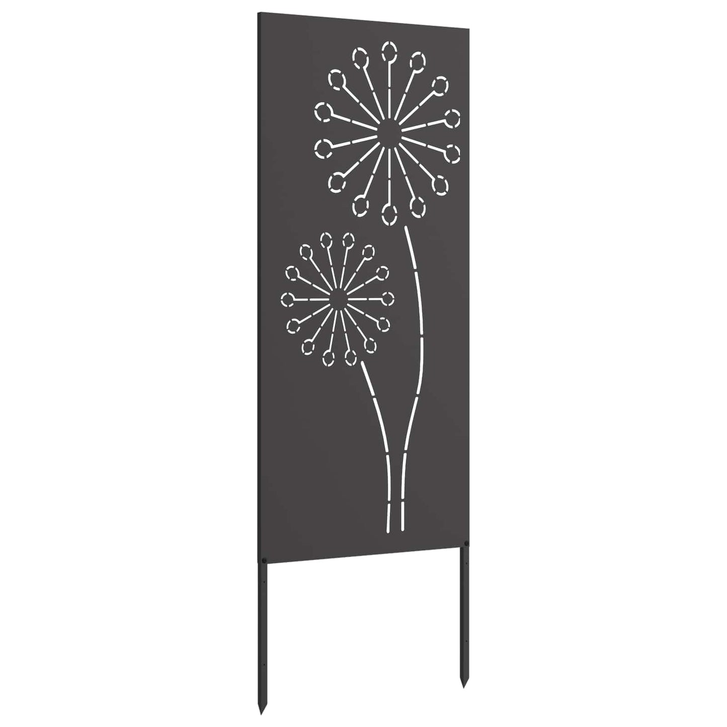 Tuin Privacy Screen Zwart 50 x 140 cm Koudgewalst staal