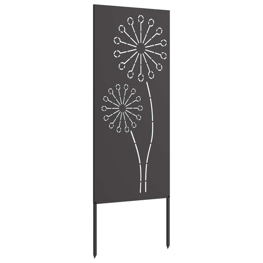 Tuin Privacy Screen Zwart 50 x 140 cm Koudgewalst staal